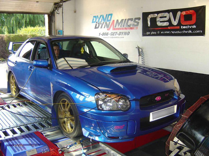 Subaru Impreza WRX STI on the Dyno Dynamics rolling road